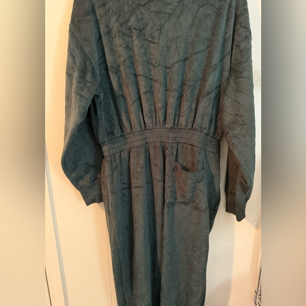 Fabletics Cozy Cord Zip Jumpsuit Green NWT, Size XL - Picture 12 of 12